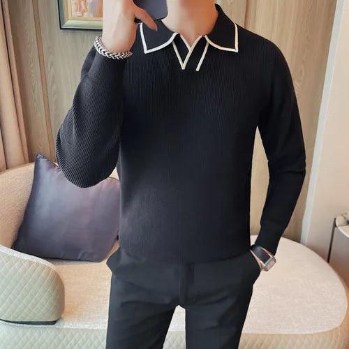 Warm in Winter Lapel Knitted Sweaters